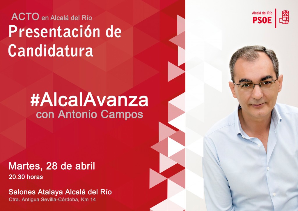 Cartel Acto Presentación Candidatura Alcalá del Río